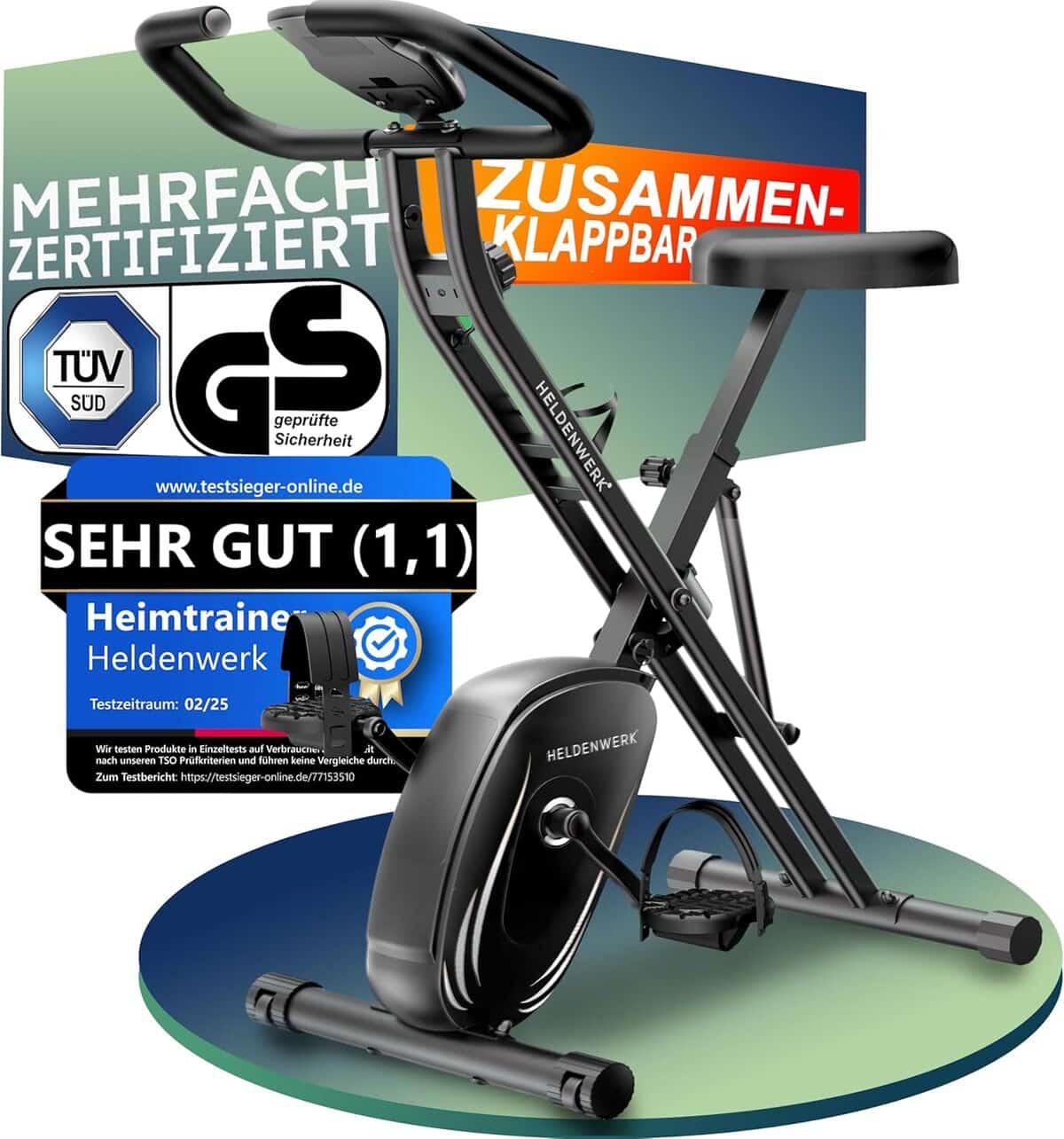 Test du vélo d'appartement Heldenwerk 2025 : compact et silencieux
