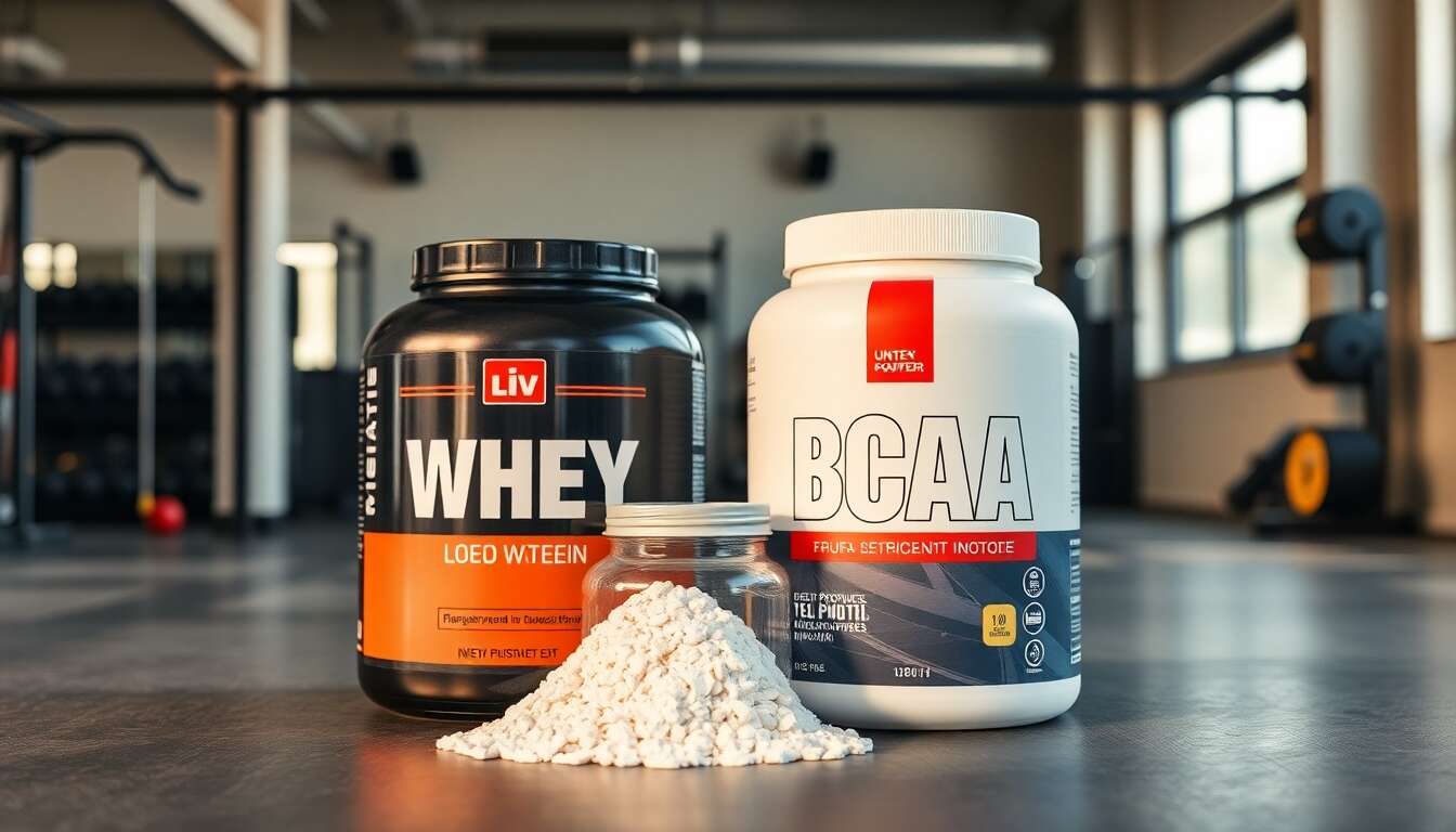 Suppléments essentiels : whey et BCAA en poudre