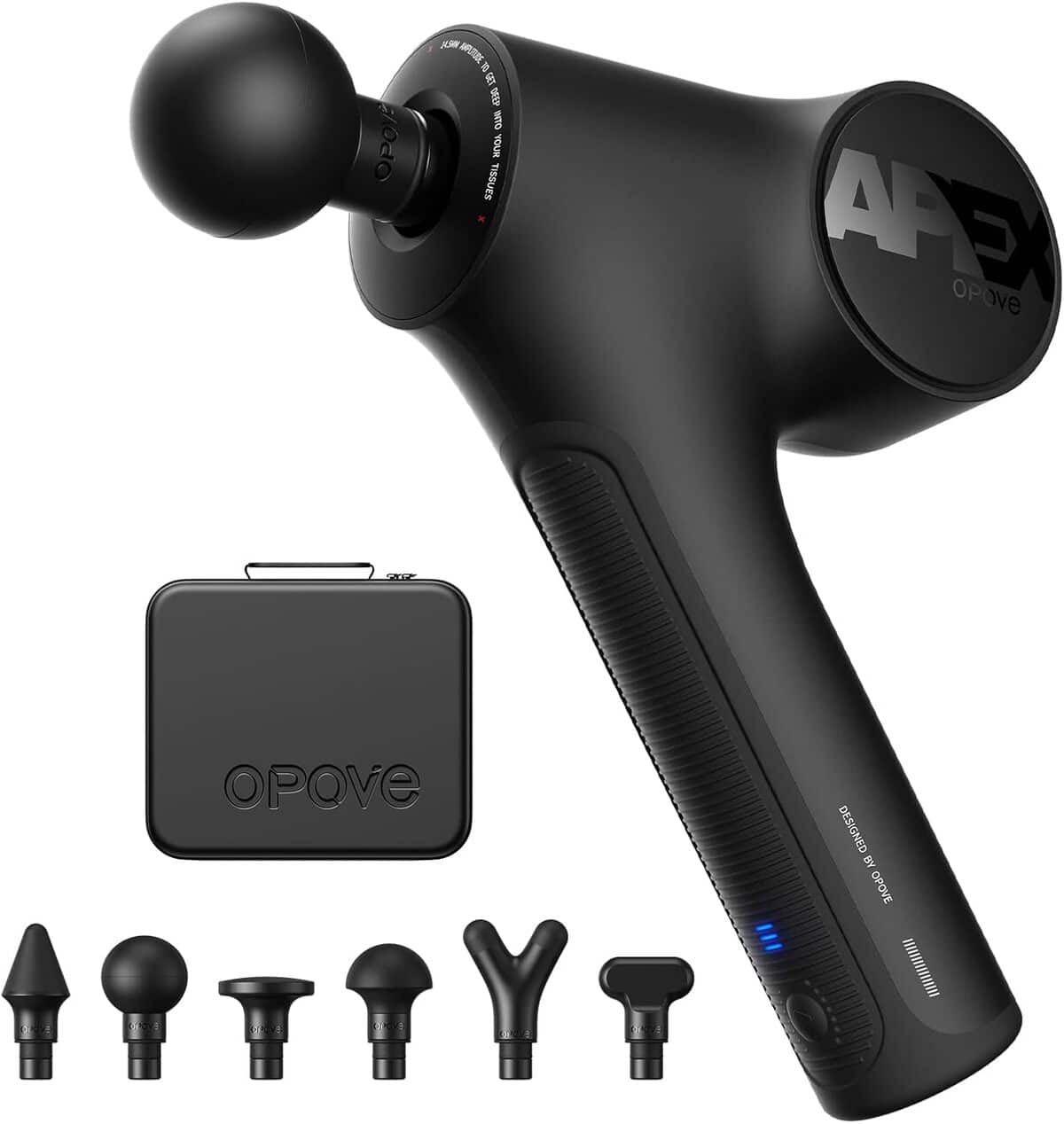 Test du pistolet de massage Opove Apex noir 14, 5 mm