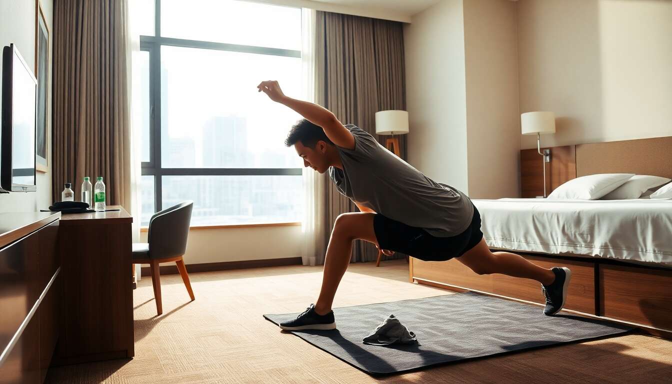 Techniques pour maintenir sa forme physique lors de d&eacute;placements