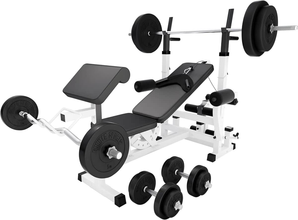 Test du banc de musculation Gorilla Sports 100 kg