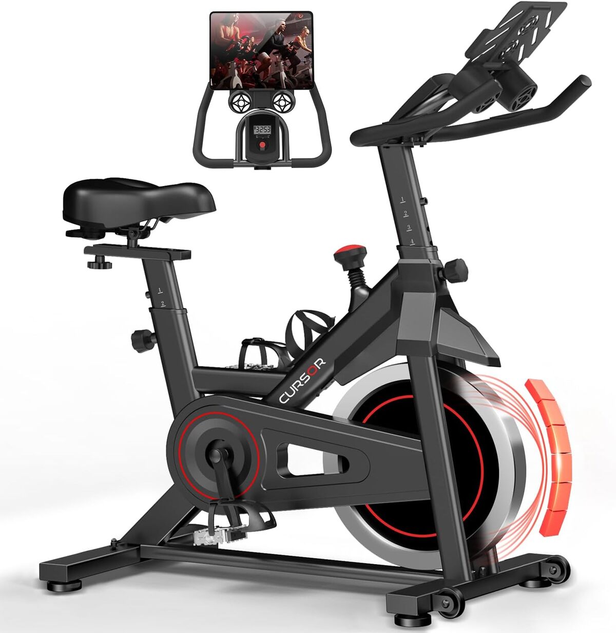 Test du vélo d'appartement Cursor Fitness silencieux et réglable