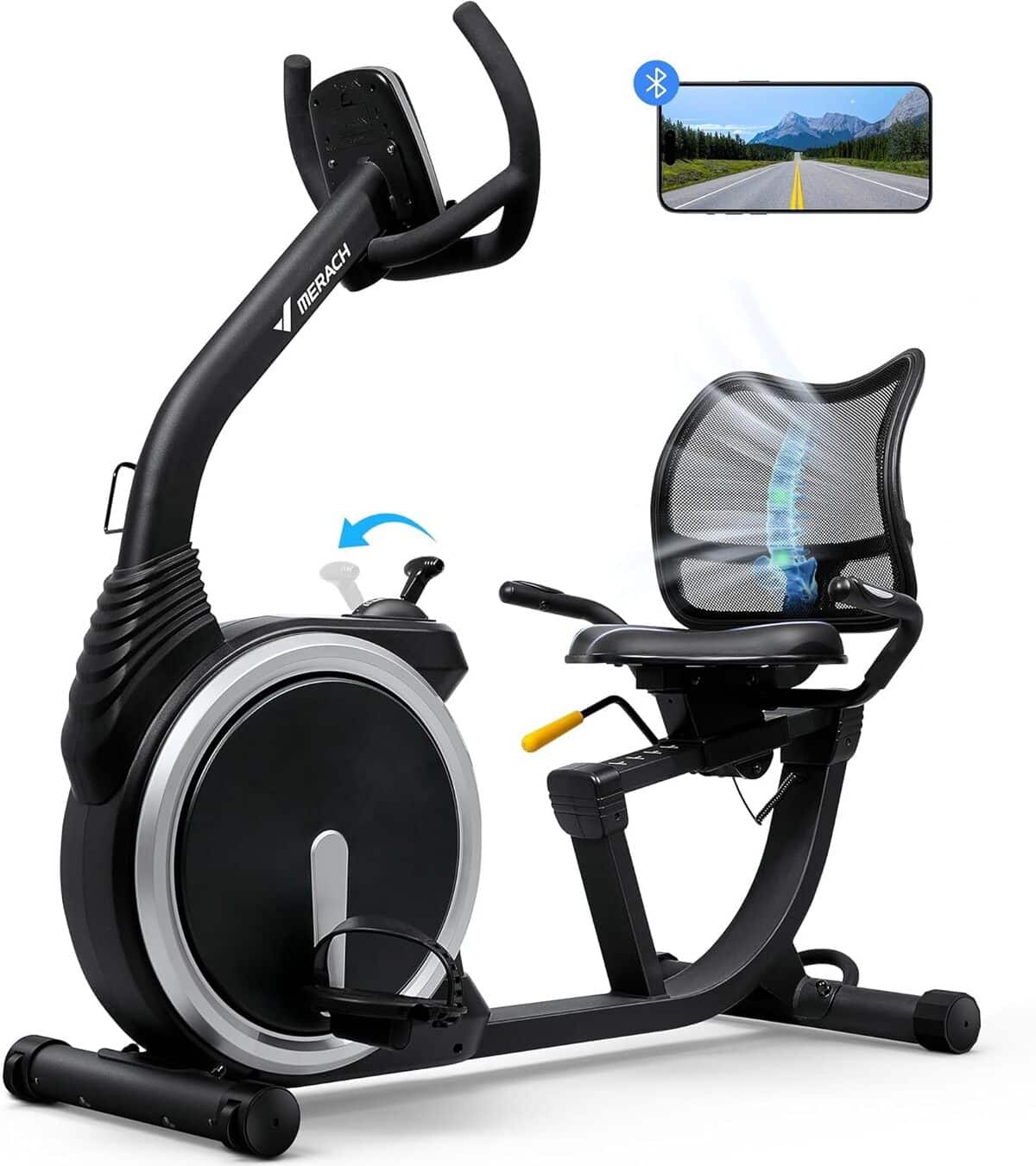 Test du vélo d'appartement MERACH à résistance magnétique 8 niveaux