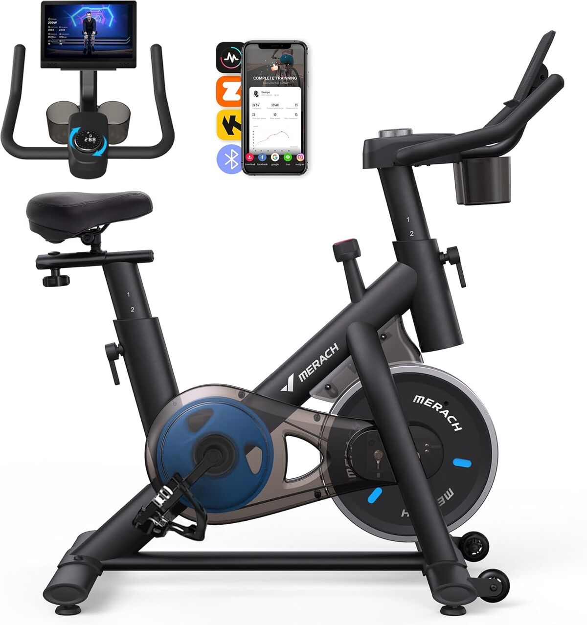 Test du vélo d'appartement MERACH : fitness silencieux et confortable
