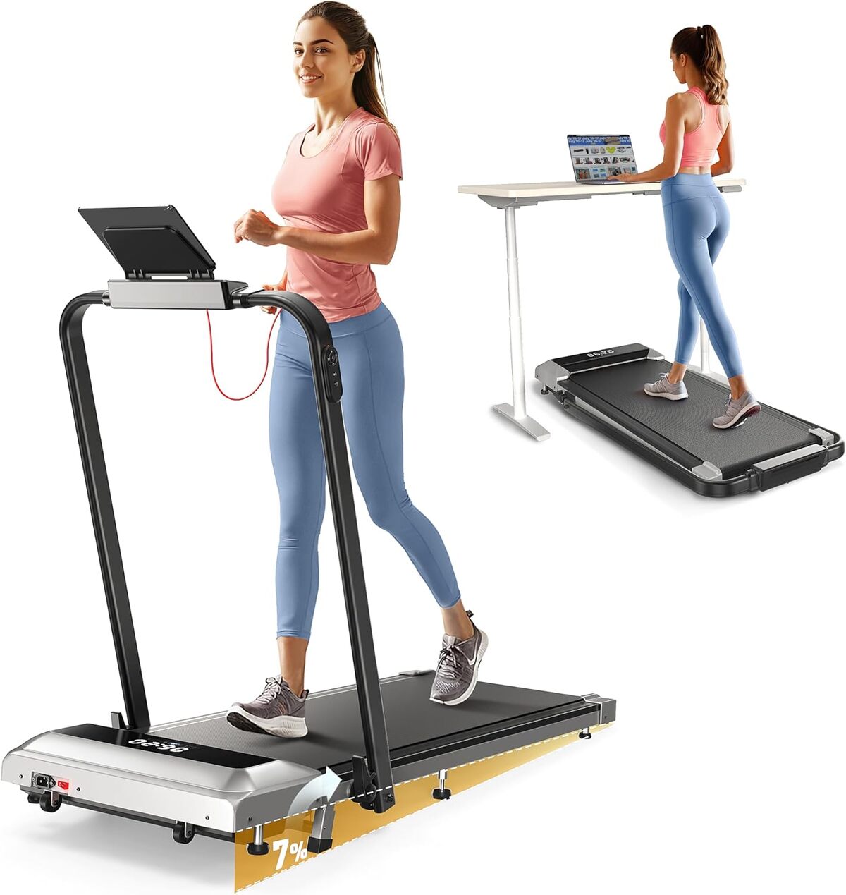 Test du tapis de course pliable 3 en 1, 2, 5 HP : puissance compacte et portable