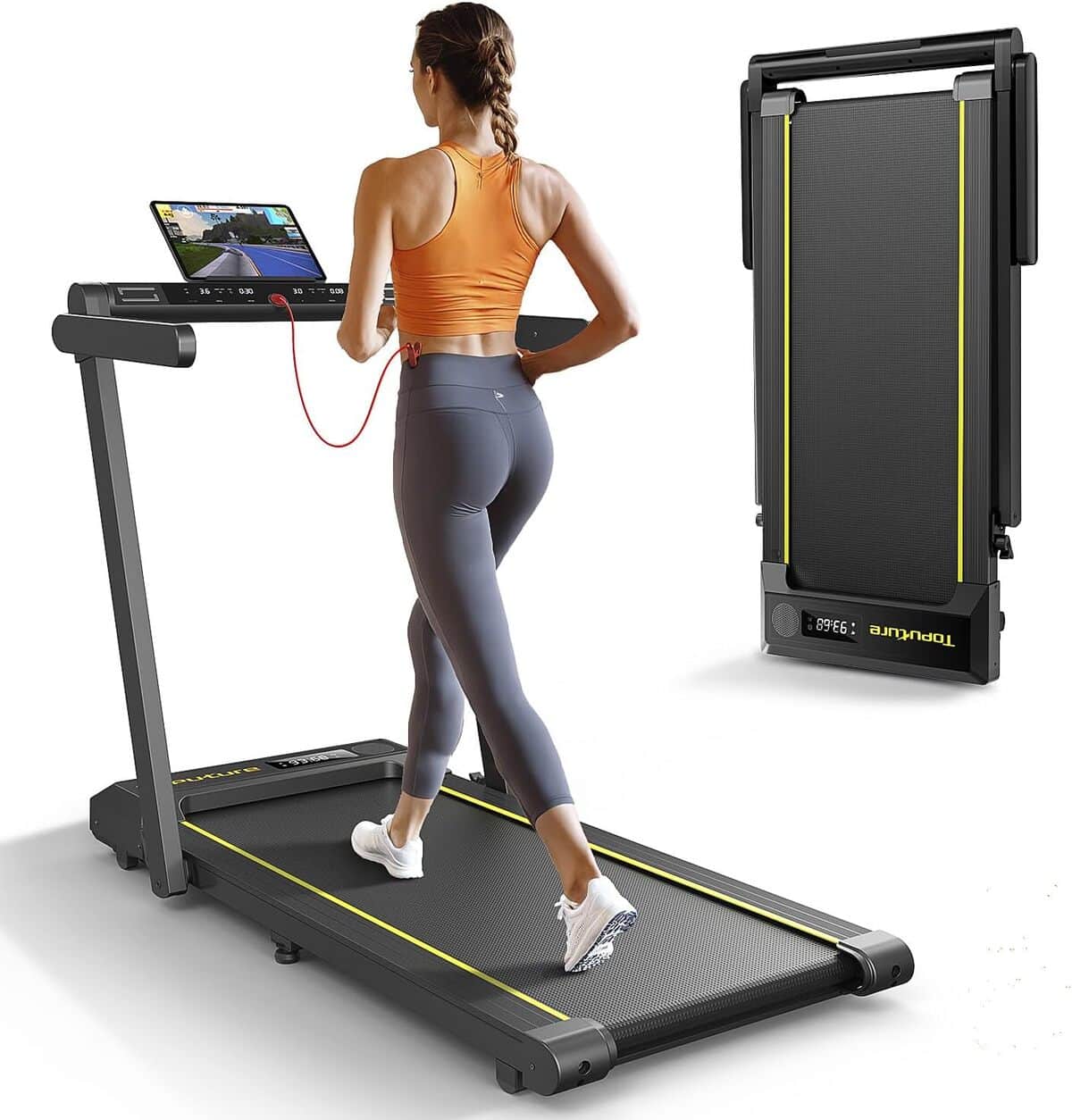 Test du tapis de course pliant 2 en 1 : performance et confort au rendez-vous