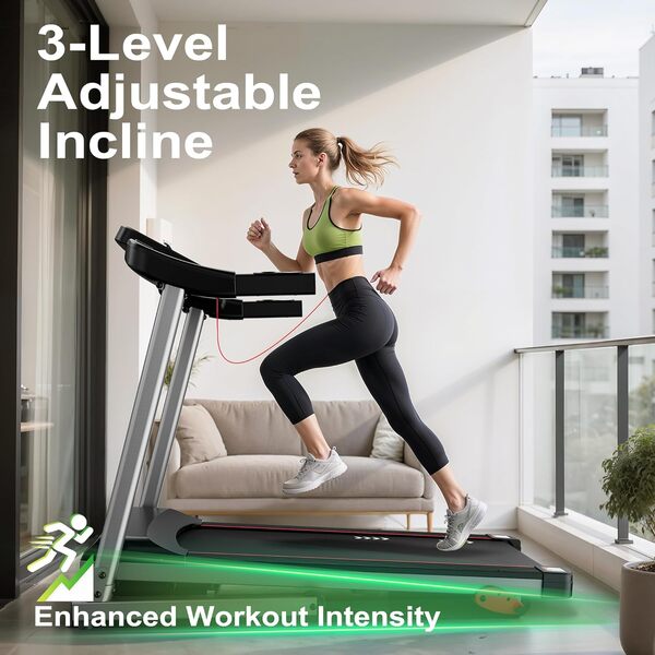 Tapis de Course Walking Pad Pliable - Moteur 2,5 CV Inclinable Home Gym | T300 12 km/h Bluetooth 15 Programmes | P100PRO 10 km/h Pente 4%