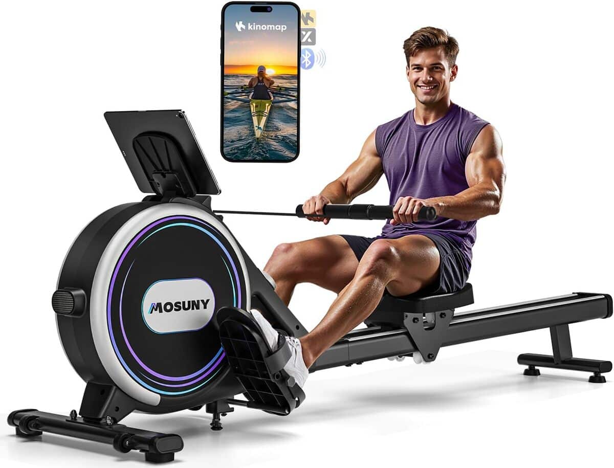 Test du rameur Mosuny : 32 niveaux, ultra silencieux et app-compatible