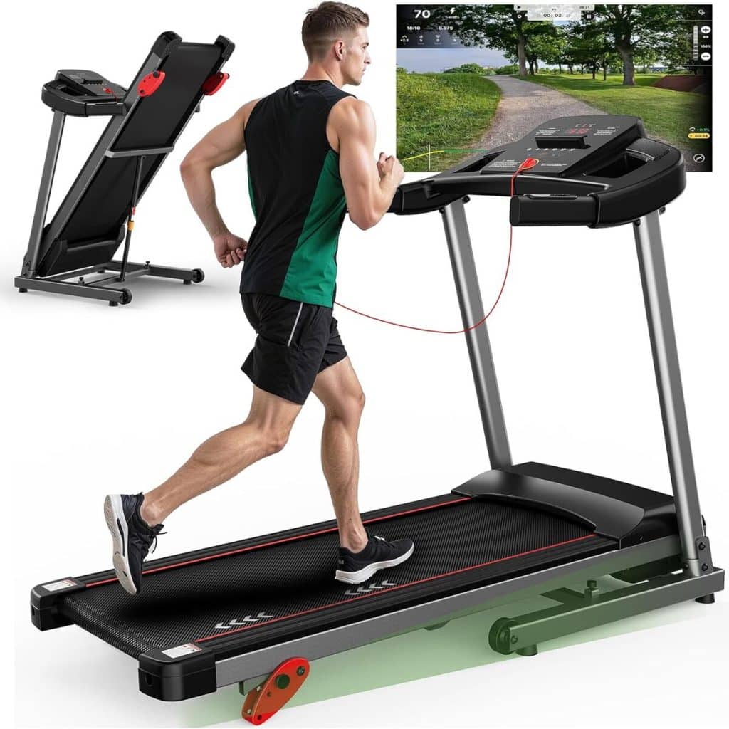 Test : tapis de course MaxVibe pliable avec inclinaison et Bluetooth