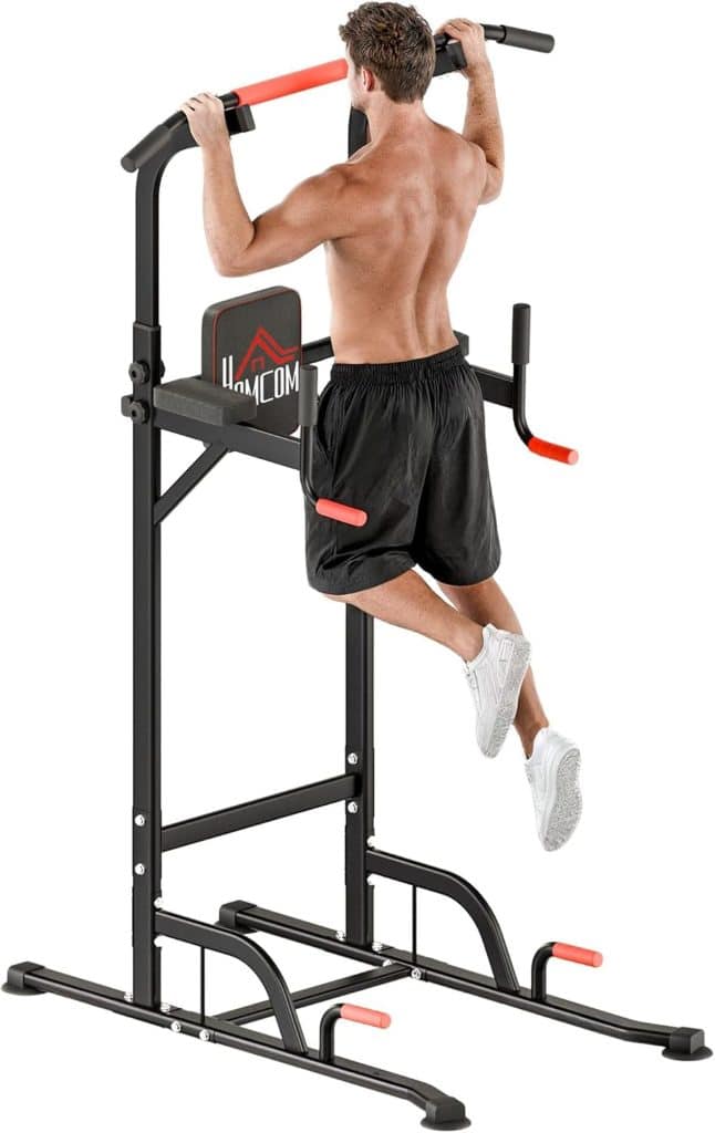 Test de la barre de traction Homcom réglable en acier