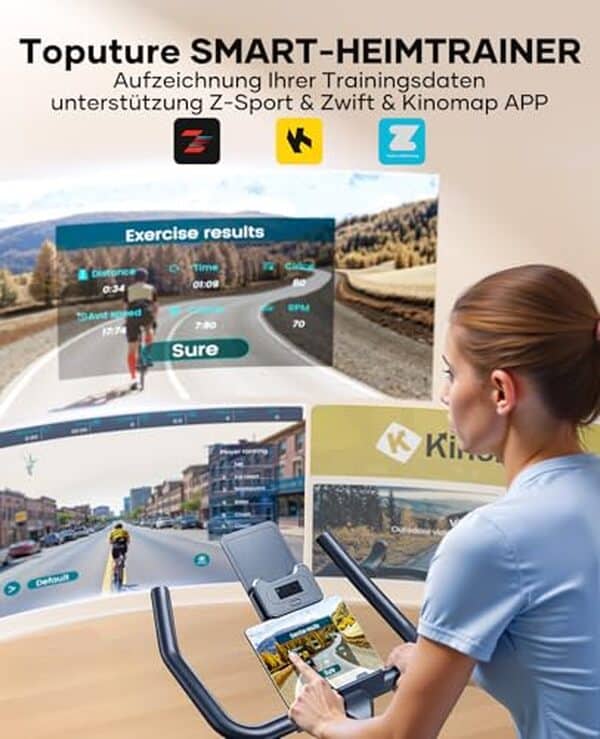 Découvrez notre test complet du vélo d'appartement Toputure : un allié confort et connecté pour vos séances à domicile.