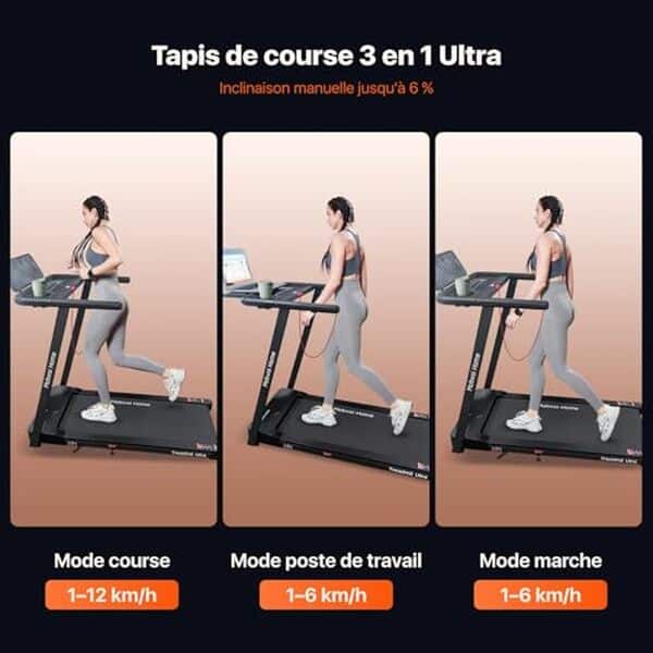 Découvrez le tapis Mobvoi Ultra 3 en 1 avec une puissance de 2, 5 CV et une inclinaison maximale de 6 % : évaluation complète de ses caractéristiques et atouts pour un entraînement optimal