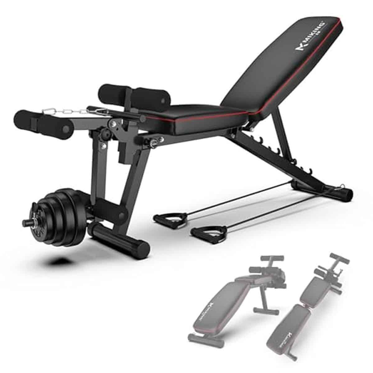 Test : banc de musculation GSKJJT inclinable 220 kg