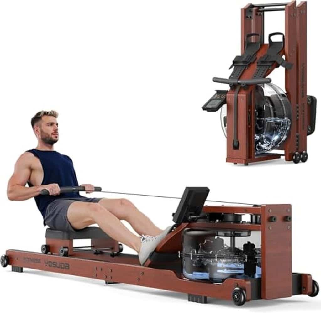 Test du rameur Yosuda pliable : qualité et confort en bois massif